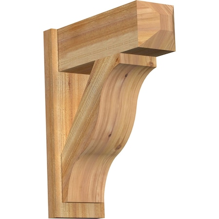 Ekena Millwork Funston Rough Sawn Craftsman Outlooker, Western Red Cedar, 8"W x 22"D x 26"H OUT08X22X26FST04RWR